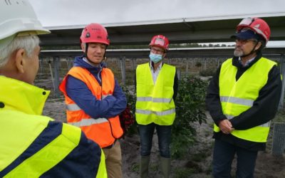 Octobre 2020 – Visite du chantier en cours du Parc Solaire de Réaup-Lisse